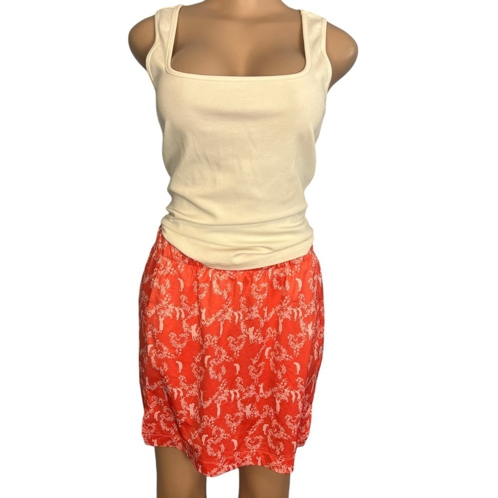 3/$30 ☀️ Nike Golf Skort Golfer Print Orange Coral White